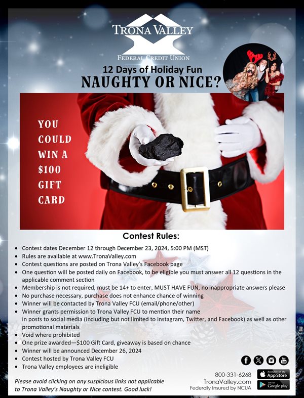 Naughty or Nice contest