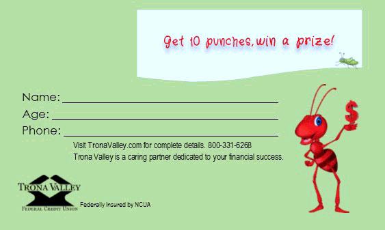 Get 10 punches, wine a prize!