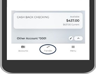 Tap Transfer at the bottom of your mobile device or click Make a Transfer on a desktop.