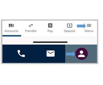 Tap Menu at the bottom of the screen on a mobile device or click the User icon on a desktop device.